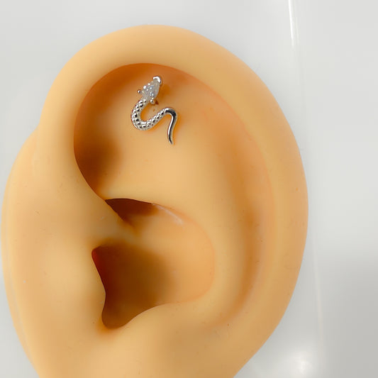 Helix Piercing #181 925 Silber Schlange snake